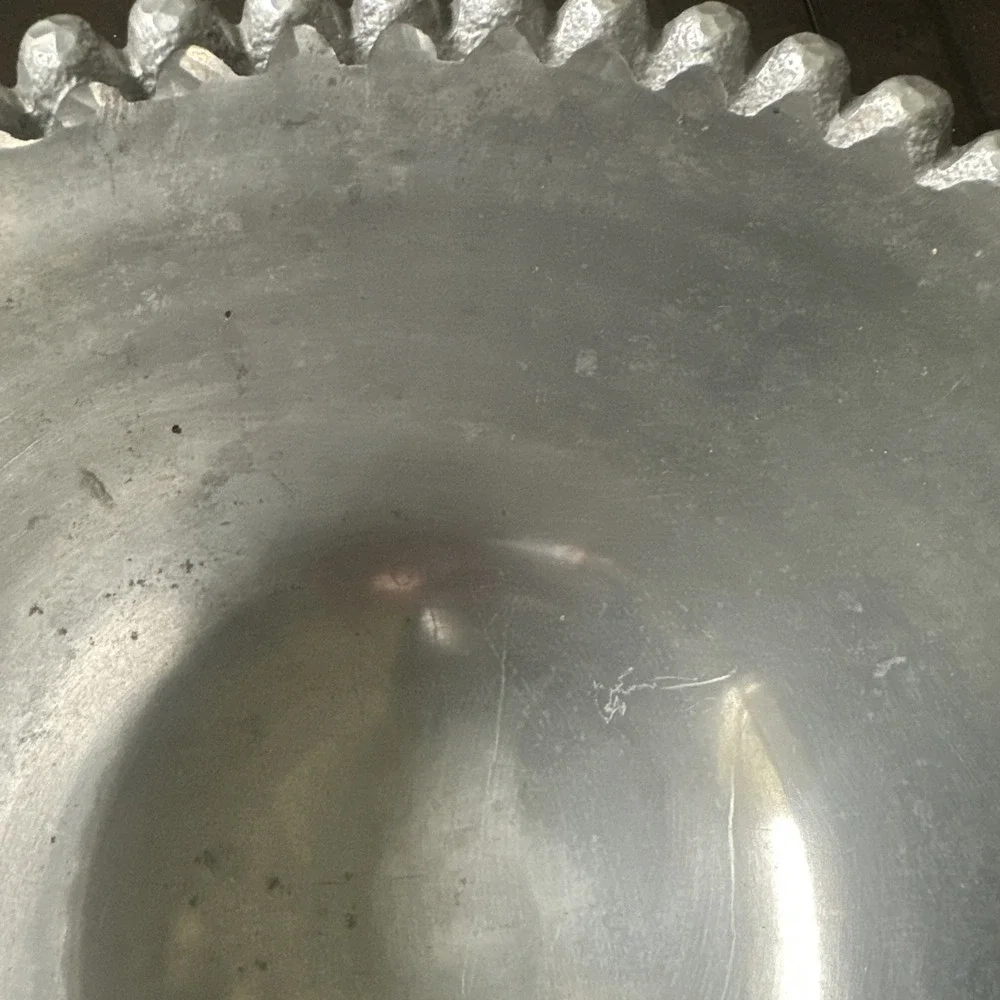 Threshold Silver Toned Beaded Serving Bowl Medium Rustic Heavy Made in India